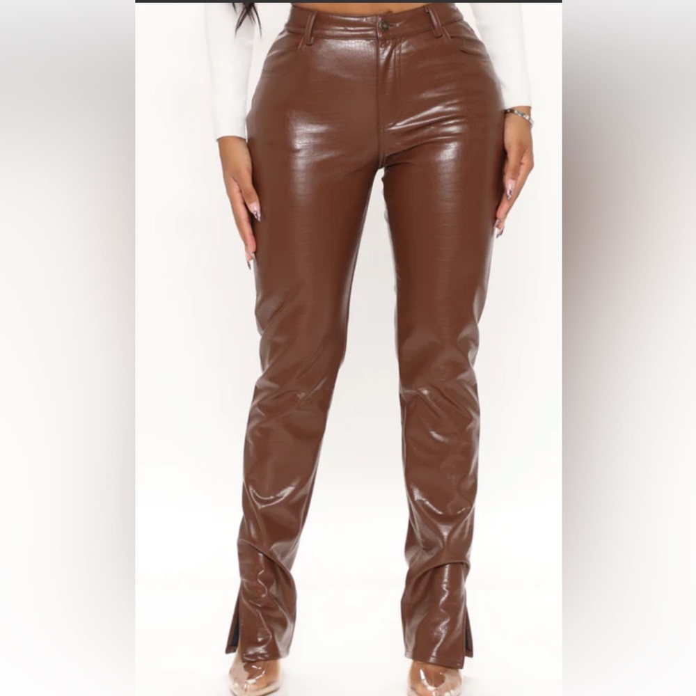 Brown Leather Pants